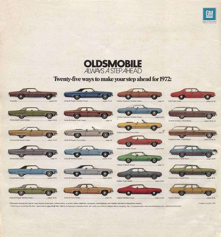 1972 Oldsmobile Full-Line Brochure Page 18